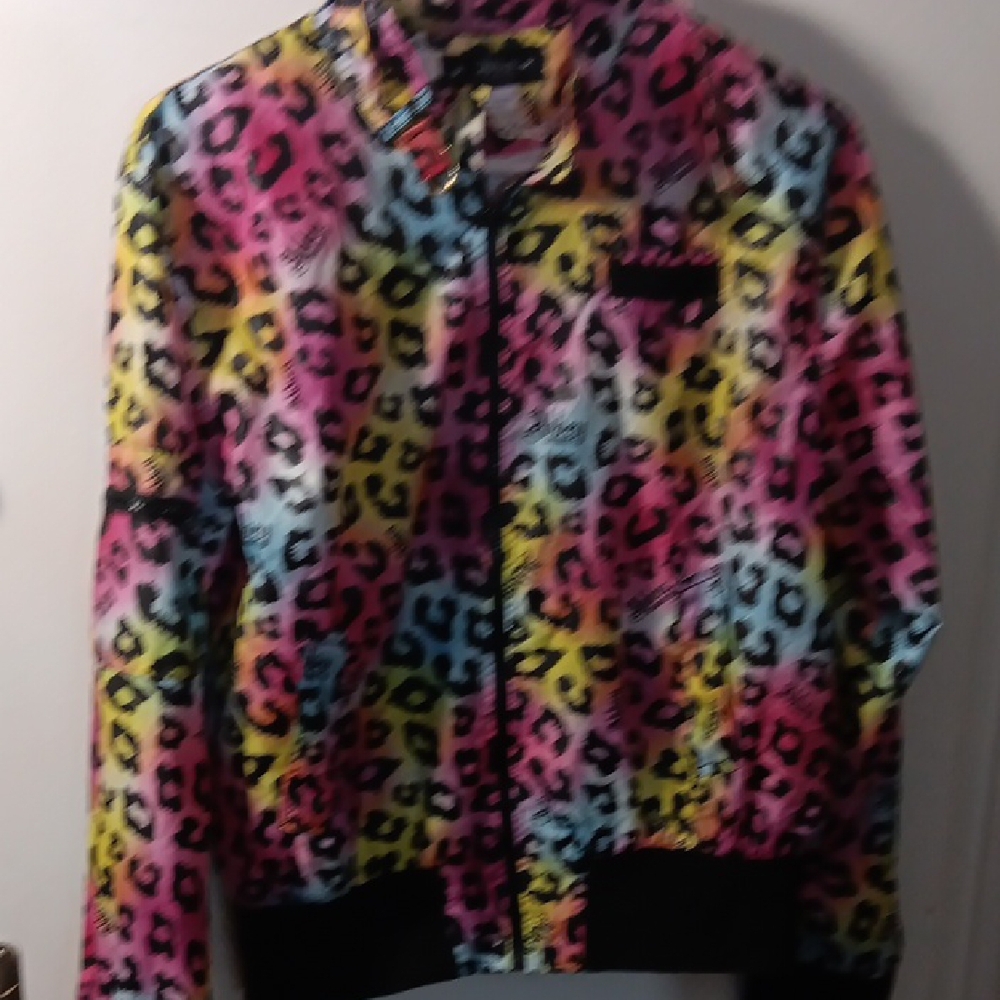 Abbey Dawn Multicolor Leopard Print Jacket - Picture 3 of 6